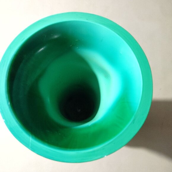 Ingrid Vase Czech Malachite Curt Schlevogt 1930s Grape Harvest Figural Gablonz - Picture 11 of 12